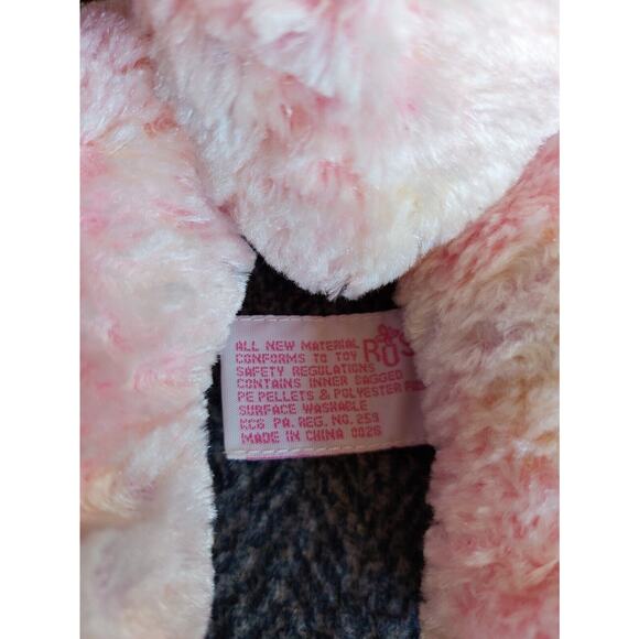 Russ Berrie Pink Rainbow Bunny Plush Sherbert Ombre Stuffed Animal Toy 10" - Picture 5 of 7